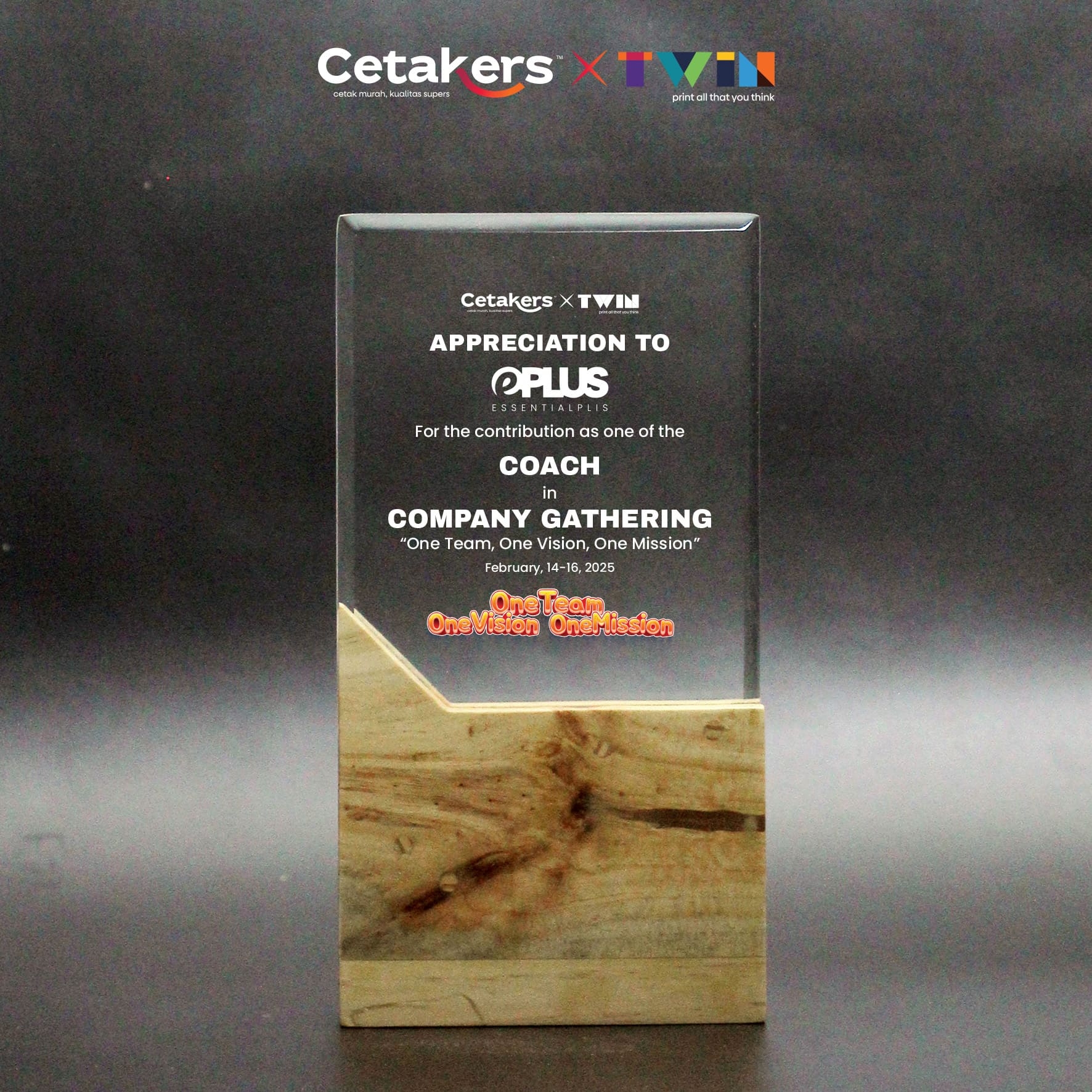Plakat Akrilik + Kayu - Custom - PAK-31