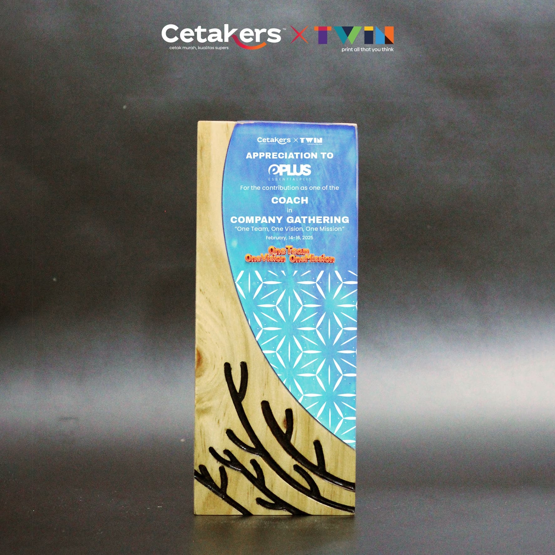 Plakat Akrilik + Kayu - Custom - PAK-32