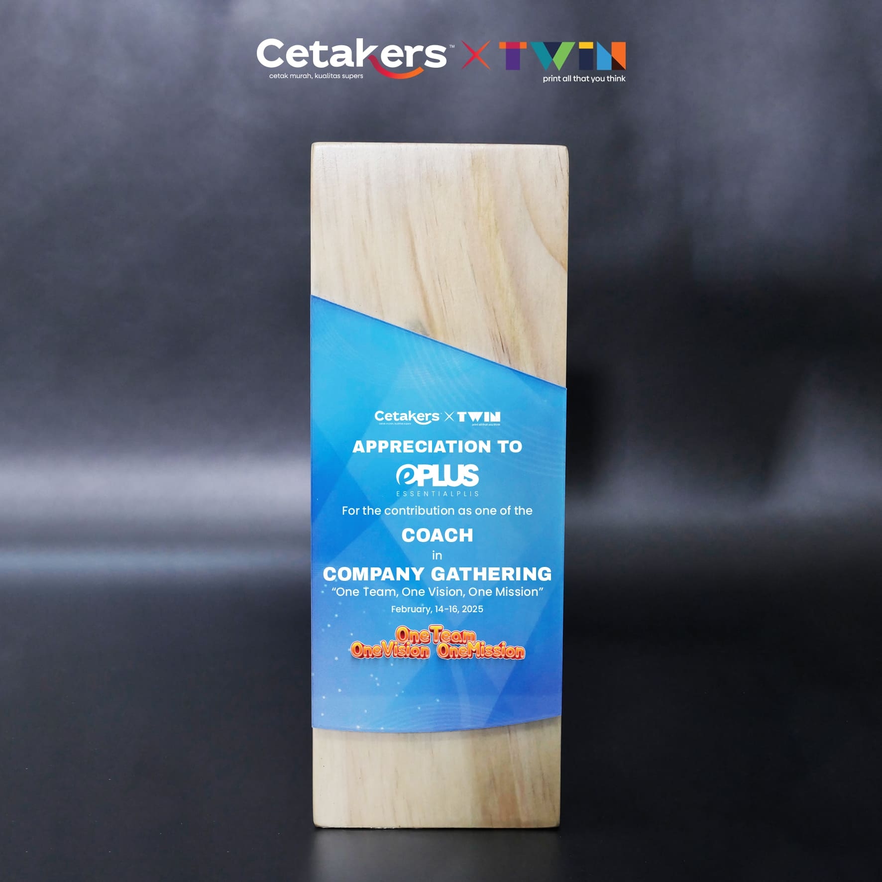 Plakat Akrilik + Kayu - Custom - PAK-34