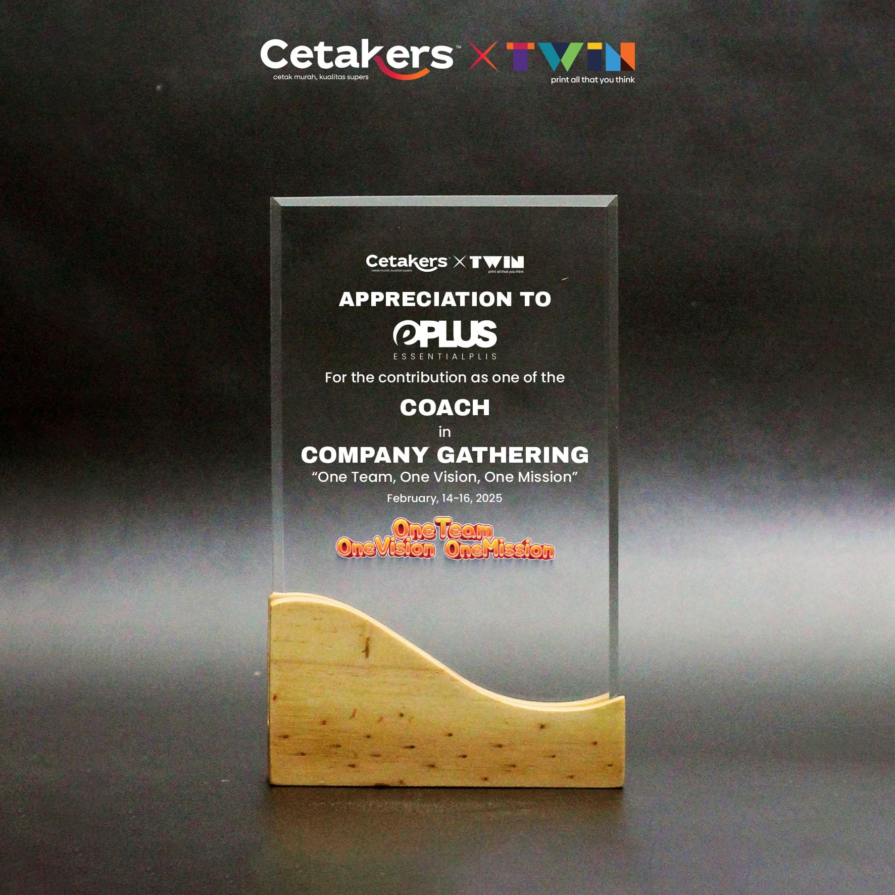 Plakat Akrilik + Kayu - Custom - PAK-44