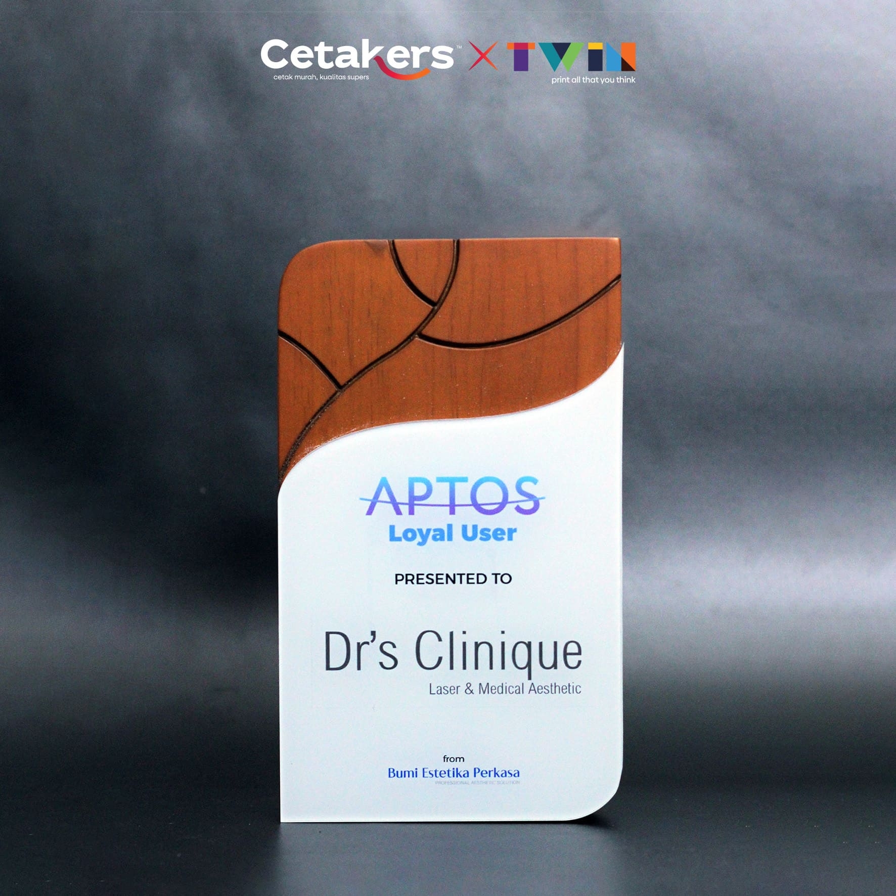 Plakat Akrilik + Kayu - Custom - PAK-45