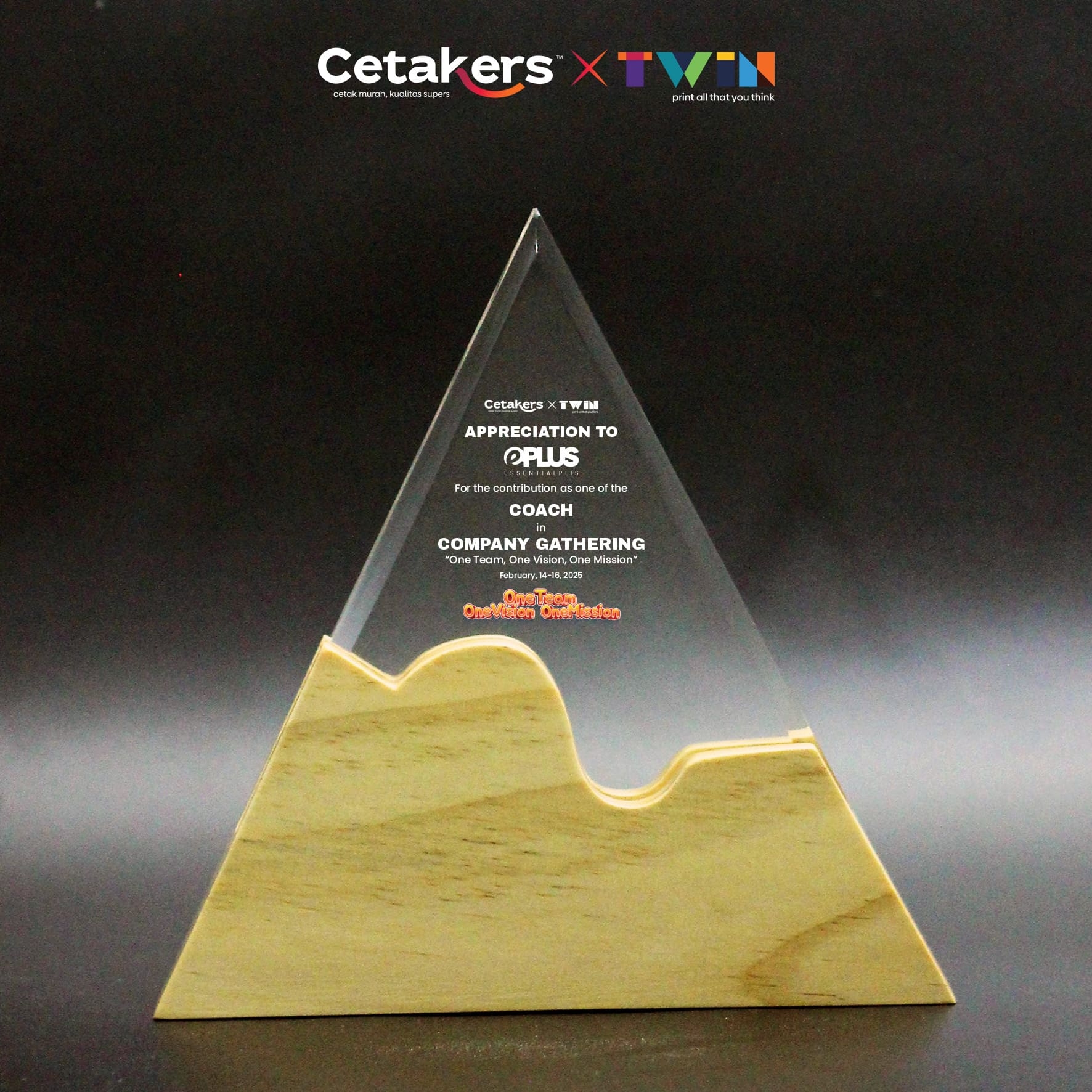 Plakat Akrilik + Kayu - Custom - PAK-46