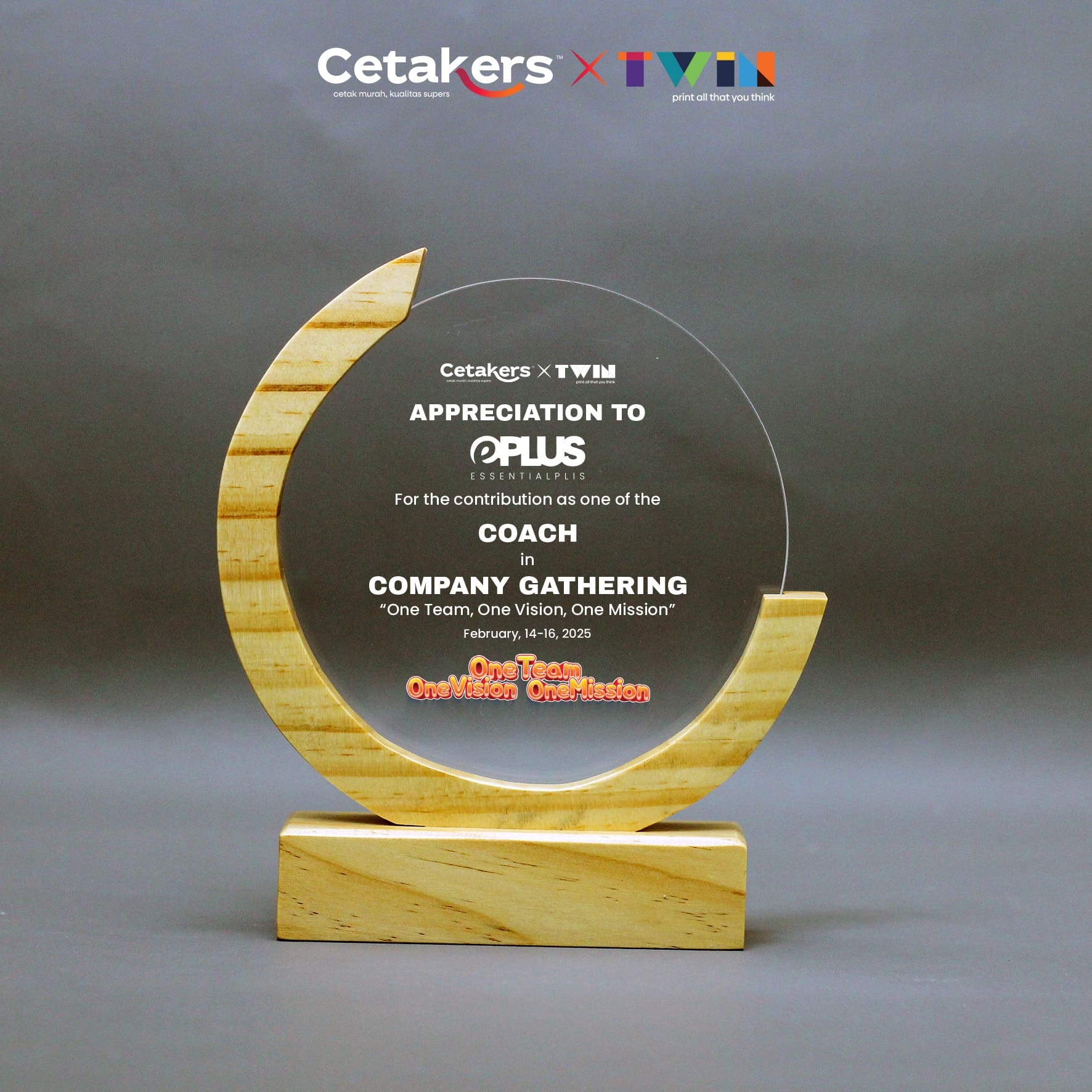 Plakat Akrilik + Kayu - Custom - PAK-47