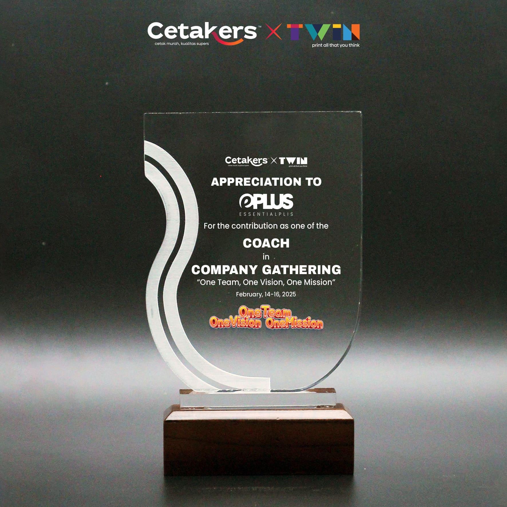 Plakat Akrilik + Kayu - Custom - PAK-09